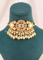 Noor Pearl Necklace Set (Yellow Gold) NEC002712 - Image 2