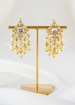 Noor Pearl Necklace Set (Yellow Gold) NEC002712 - Image 3