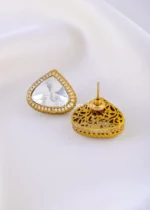 Noor Polki Studs (Victorian) EAR002140 - Image 4