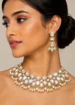 Noor Royale necklace set (Yellow Gold) NEC002615 - Image 4