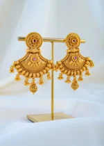 Noor-e-Nazaakat Earrings (Antique Gold) EAR001780 - Image 2