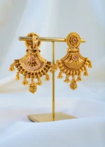 Noor-e-Nazaakat Earrings (Antique Gold) EAR001780 - Image 3