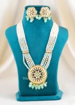Noorani Bead Necklace Set (Yellow Gold) NEC002687