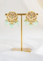 Noorani Bead Necklace Set (Yellow Gold) NEC002687 - Image 3