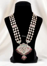 Noorani Heritage Long necklace set (Micron Gold) NEC002621 - Image 2