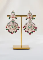 Noorani Heritage Long necklace set (Micron Gold) NEC002621 - Image 3