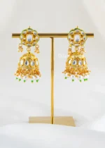 Noorika Pearl Choker Necklace Set (Yellow Gold) NEC002675 - Image 3