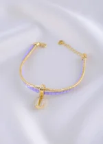 Ocean Pearl Charm Bracelet (Yellow Gold) BRA002204 - Image 3