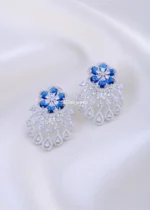 Ocean Radiance Chandelier Earrings (Silver) EAR002289 - Image 2