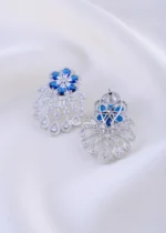 Ocean Radiance Chandelier Earrings (Silver) EAR002289 - Image 3