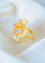 Opalescence Flower Ring (Tricolor) RING01383 - Image 2