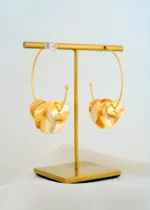 Orbit Luxe Hoops (Yellow Gold) EAR001805 - Image 3
