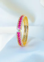 Oval Ruby Bracelet (Yellow Gold) BRA001144