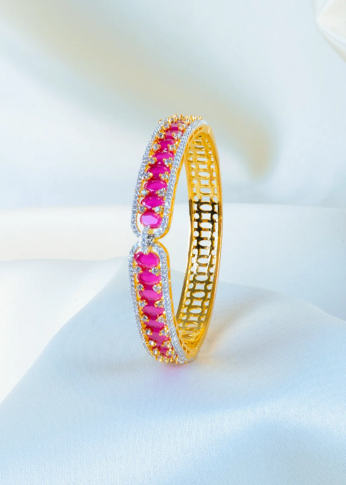Oval-Ruby-Bracelet-Yellow-Gold-BRA001144a Oval Ruby Bracelet (Yellow Gold) BRA001144 - Image 1