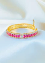 Oval Ruby Bracelet (Yellow Gold) BRA001144 - Image 3