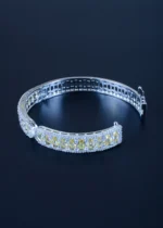 Oval Yellow Sapphire Bracelet (Silver) BRA001186 - Image 3