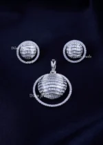 The Orbital Sphere Pendant Set (Silver) PSET02422