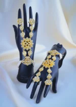 Pachi Kundan HathPhool (Yellow Gold) ACC001031