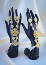 Pachi Kundan HathPhool (Yellow Gold) ACC001031 - Image 2