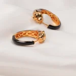 Panther Hoops (Yellow Gold) EAR000705