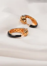 Panther Hoops (Yellow Gold) EAR000705
