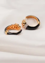 Panther Hoops (Yellow Gold) EAR000705 - Image 2
