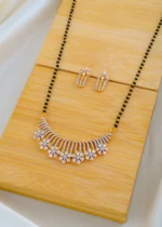 Pear Floral Mangalsutra Set (Yellow Gold) MANG01529