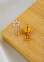 Pear Floral Mangalsutra Set (Yellow Gold) MANG01529 - Image 4