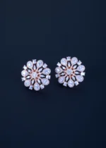 Pear Flower Tops (Rose Gold) EAR001156 - Image 2