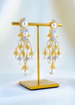 Pearl Aura Drops (Yellow Gold) EAR001746 - Image 2