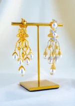 Pearl Aura Drops (Yellow Gold) EAR001746 - Image 3