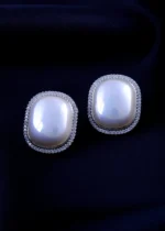Pearl Aura Earrings (Silver) EAR002037 - Image 2