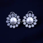Pearl Bloom Earrings (Silver) EAR002074