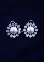 Pearl Bloom Earrings (Silver) EAR002074