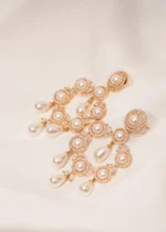 Pearl Classic Danglers (Yellow Gold) EAR000455 - Image 3