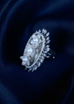 Pearl Cocktail Ring (Silver) RING01379 - Image 2