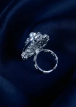 Pearl Cocktail Ring (Silver) RING01379 - Image 3