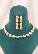Pearl Dew Necklace Set (Yellow Gold) NEC002708