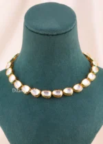 Pearl Dew Necklace Set (Yellow Gold) NEC002708 - Image 2