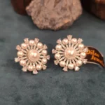 Pearl Diamond Studs (White-Gold) EAR000019