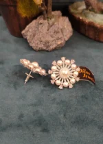 Pearl Diamond Studs (White-Gold) EAR000019 - Image 2