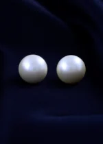 Pearl Dome Studs (Yellow Gold) EAR001905 - Image 2