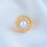Pearl Halo Luxe (Yellow Gold) RING01732