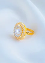 Pearl Halo Luxe (Yellow Gold) RING01732 - Image 2