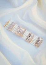 Pearl Jadau Bracelet (Yellow Gold) BRA001039 - Image 3