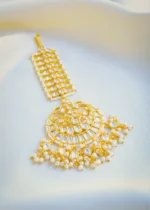 Pearl Kundan Chand Tika (Yellow Gold) ACC001002 - Image 2