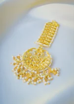 Pearl Kundan Chand Tika (Yellow Gold) ACC001002 - Image 3