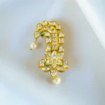 Pearl Kundan Kalgi for Men (Yellow Gold) KALGI1114