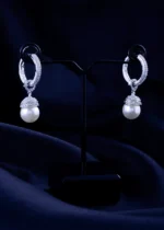 Pearl Magic 2-in-1 Hoops (Silver) EAR001901