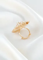 Pearl Radiance Cocktail Ring (Yellow Gold) RING02503 - Image 4
